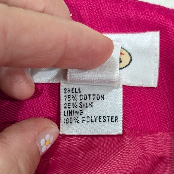 Talbots Woman Hot Pink Cotton Silky Blend Midi Pencil Skirt Business Feminine 12 - Picture 10 of 11